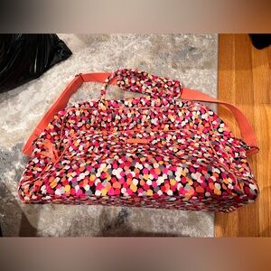 Vera Bradley pixie confetti duffle bag
